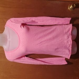 Aerie layering piece long  top pink small petite  length in front 25" back 28"